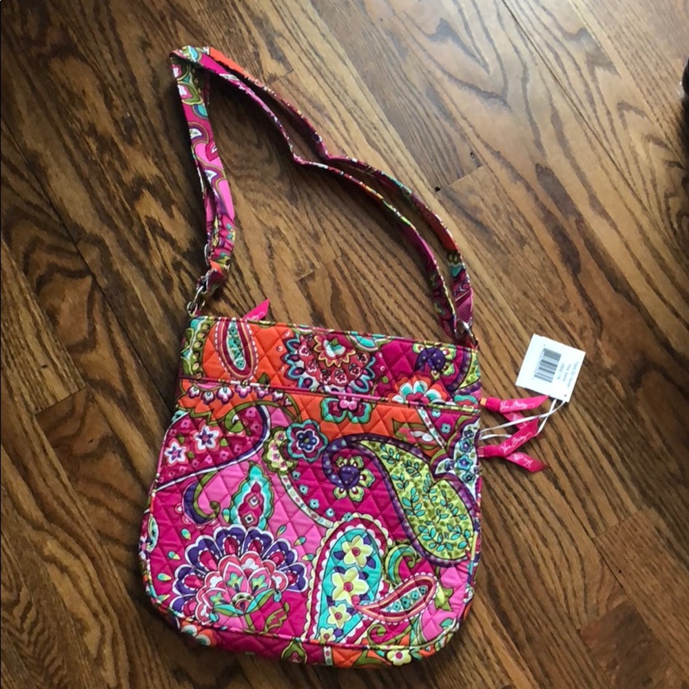 Vera Bradley Triple Zip Hipster - Pink Swirls